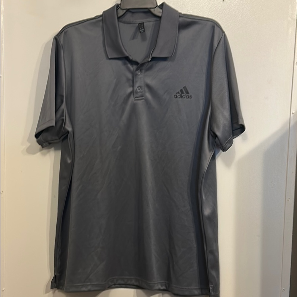 Adidas Gray Performance Polo Shirt
